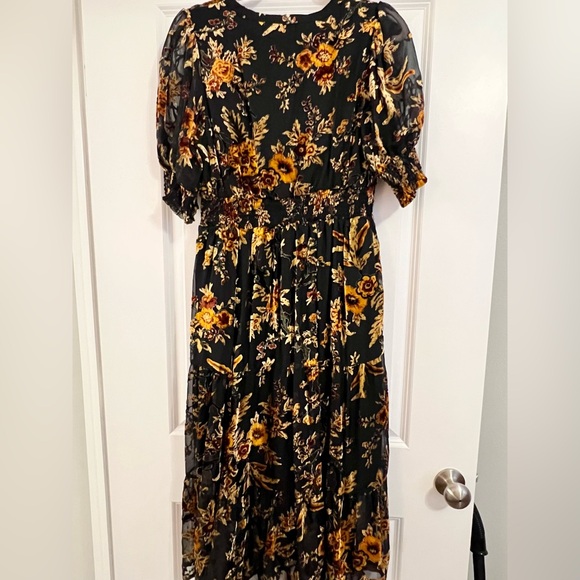 Piper & Scoot The One Dress in Burnout Velvet Floral - Picture 4 of 4